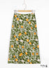 Boho Skirts in Madarin Garden Green For Women